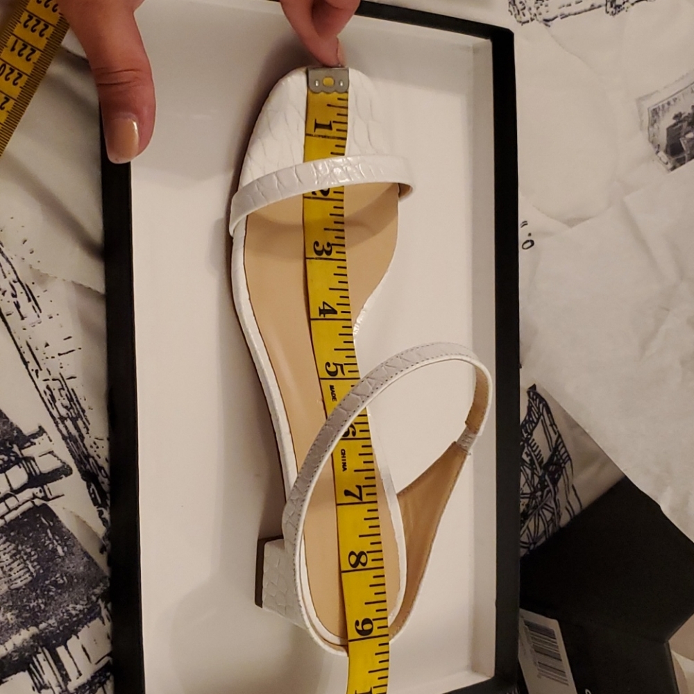 Club Monaco Marnee White Slide Sandals | Size 6 | NIB Women’s Resort Ready Shoes - Picture 9 of 11
